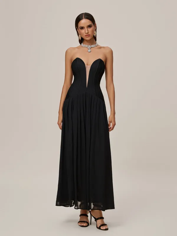 Onofrio Strapless Bandage Maxi Dress sold by Mew Mews