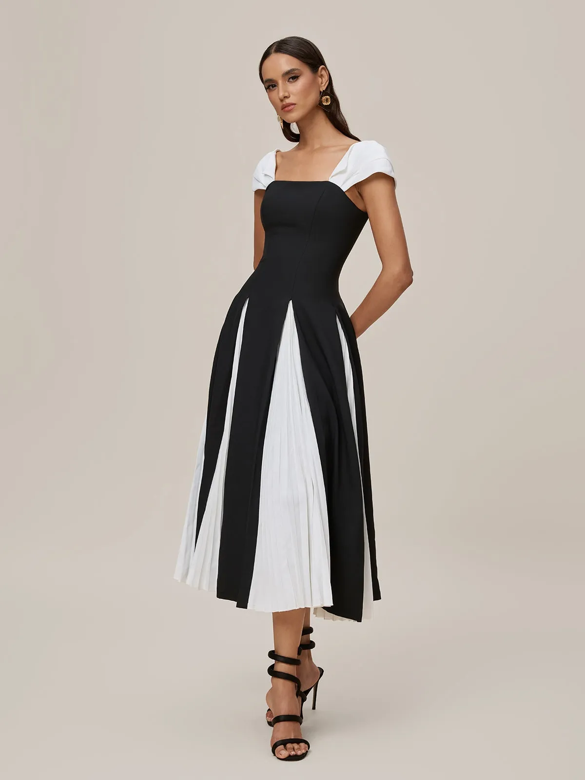 Onelia Sleeveless Ruched Midi Dress sold by Mew Mews product image thumbnail 2