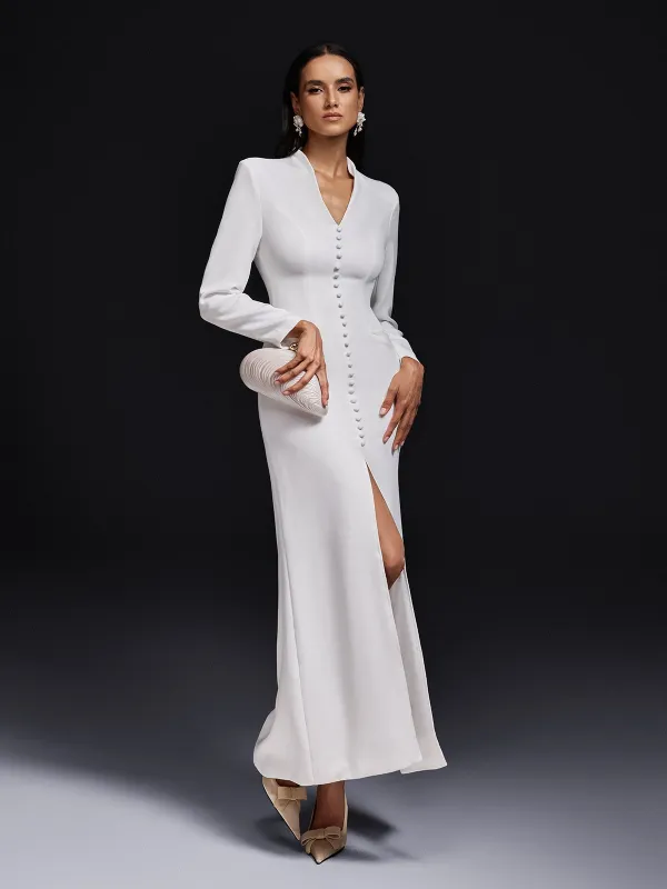 Ogbe Long Sleeve Split Maxi Dress sold by Mew Mews