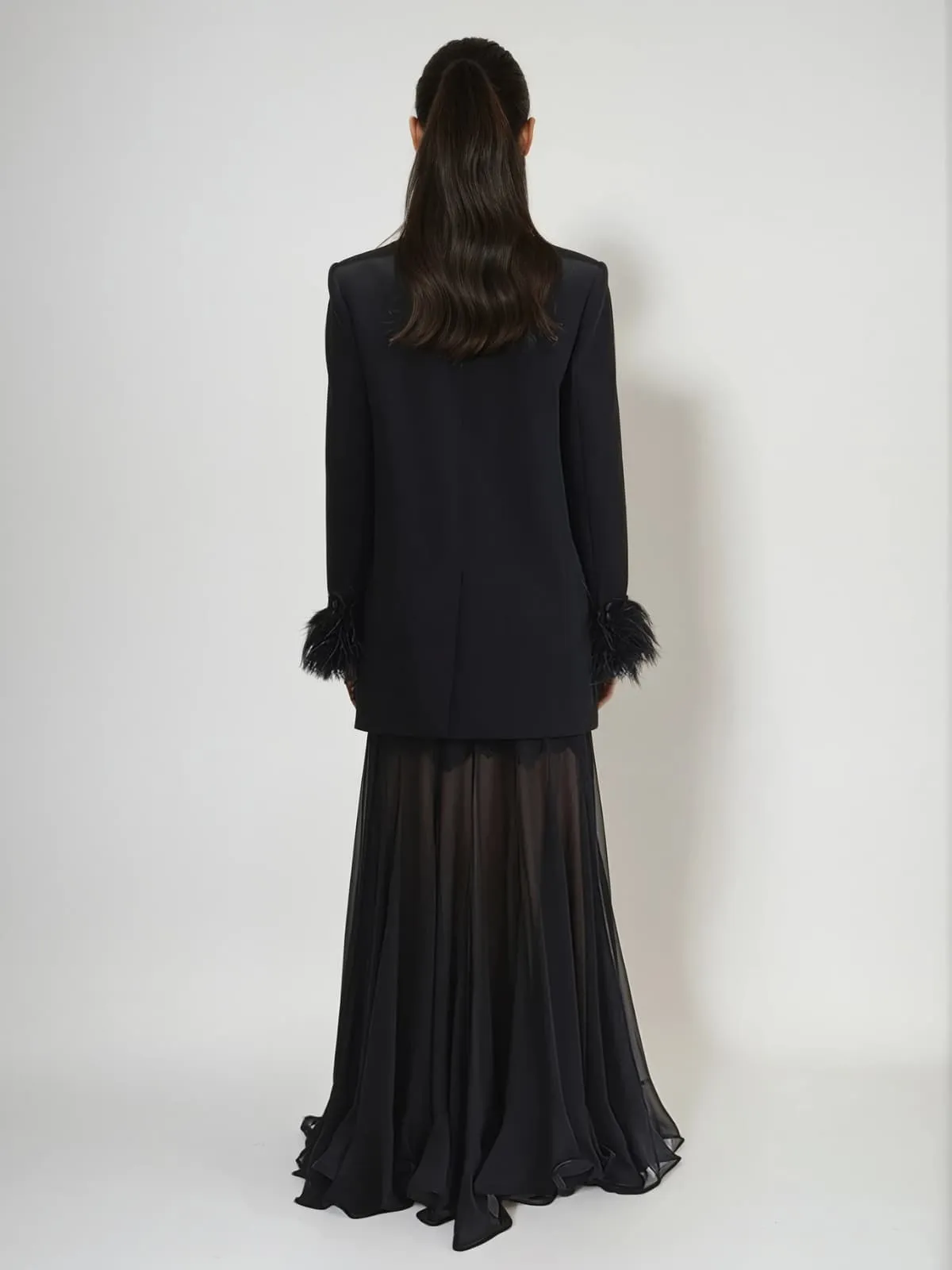 Ovadia V Neck Feather Blazer sold by Mew Mews product image thumbnail 3