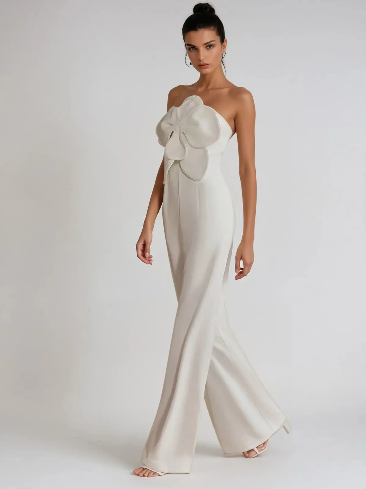 Oziel Strapless Flower Jumpsuit sold by Mew Mews product image thumbnail 2