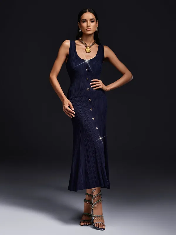 Olsen Sleeveless Knitted Midi Dress sold by Mew Mews