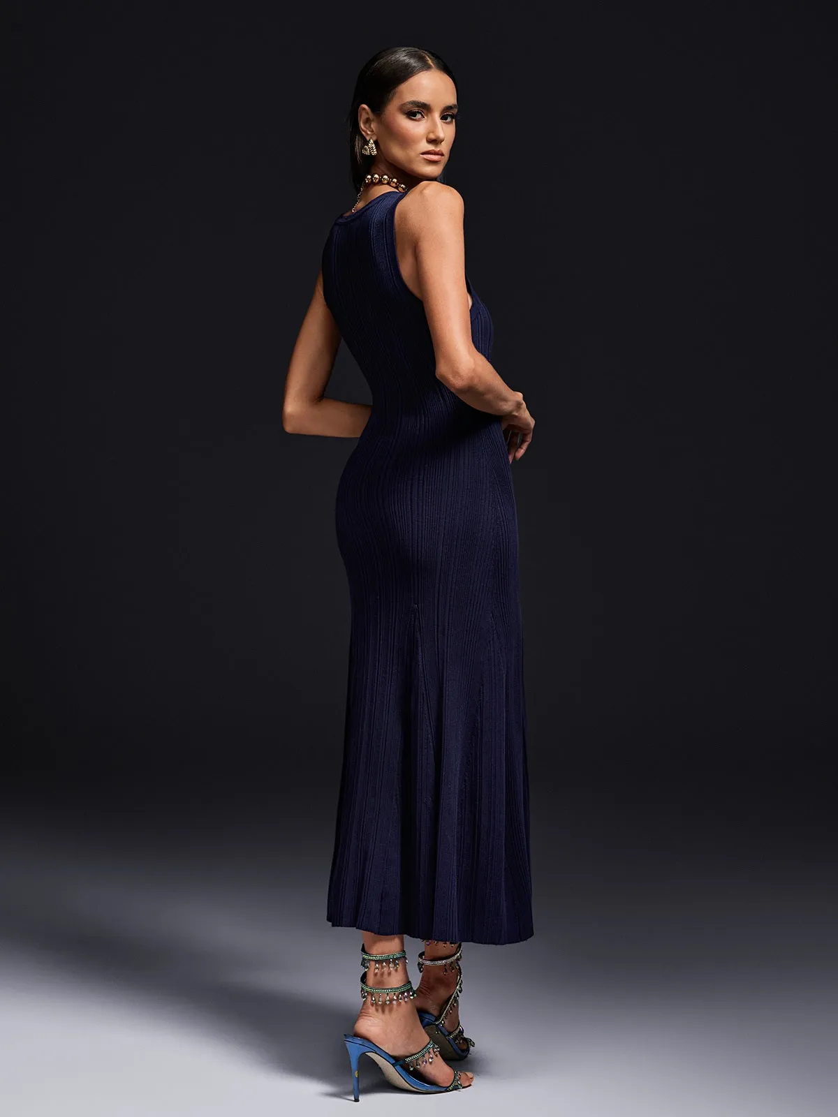 Olsen Sleeveless Knitted Midi Dress sold by Mew Mews product image thumbnail 4