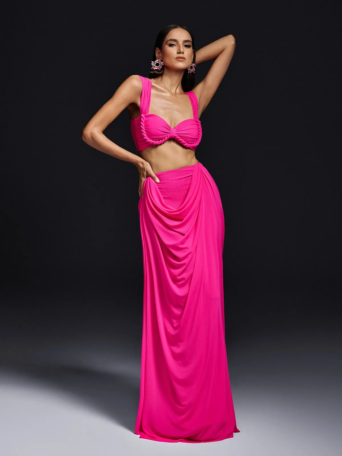 Katriel Sleeveless Ruched Skirt Set sold by Mew Mews product image thumbnail 3