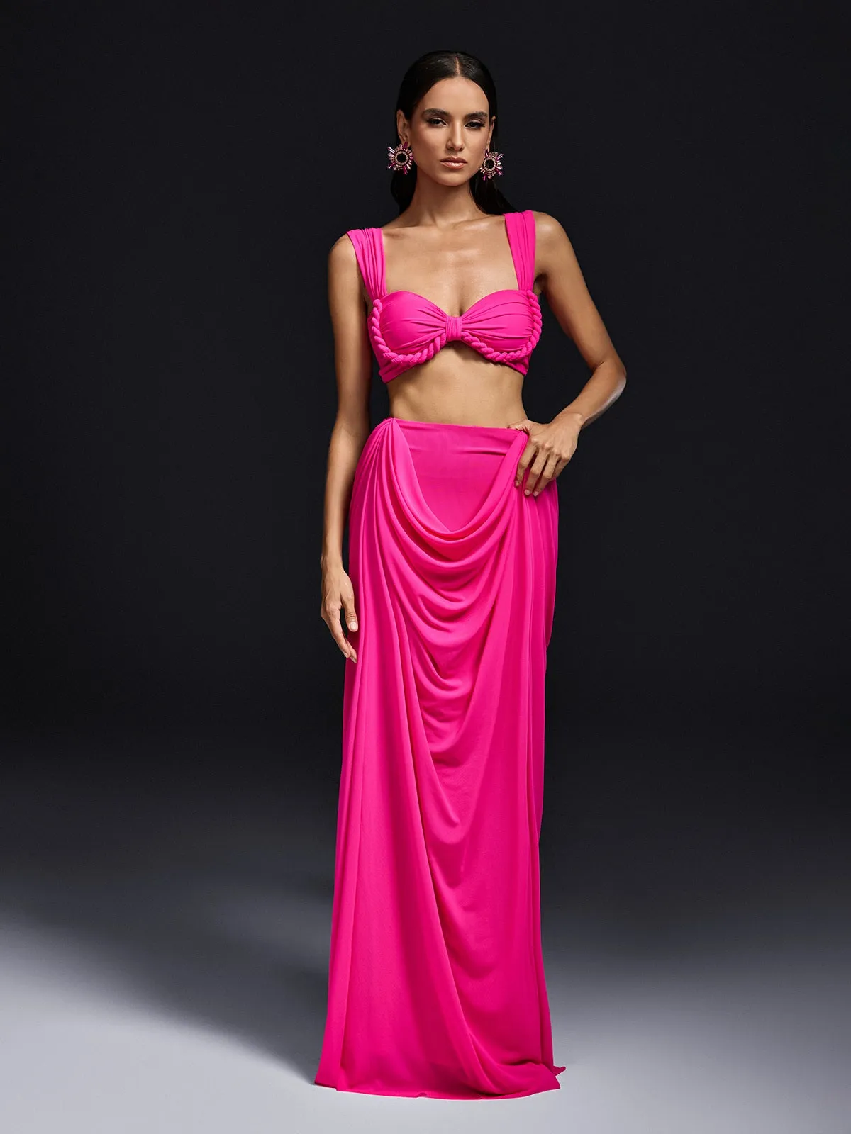 Katriel Sleeveless Ruched Skirt Set sold by Mew Mews product image thumbnail 4