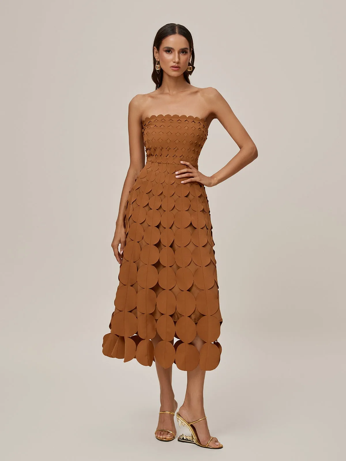 Onslow Strapless Cutout Midi Dress sold by Mew Mews product image thumbnail 3