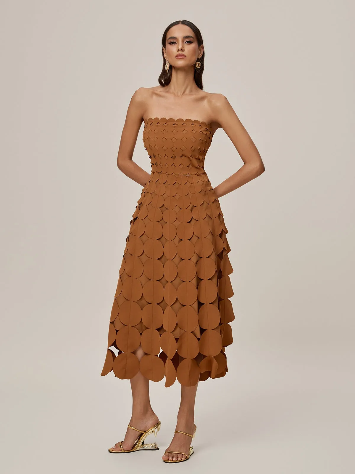 Onslow Strapless Cutout Midi Dress sold by Mew Mews product image thumbnail 2