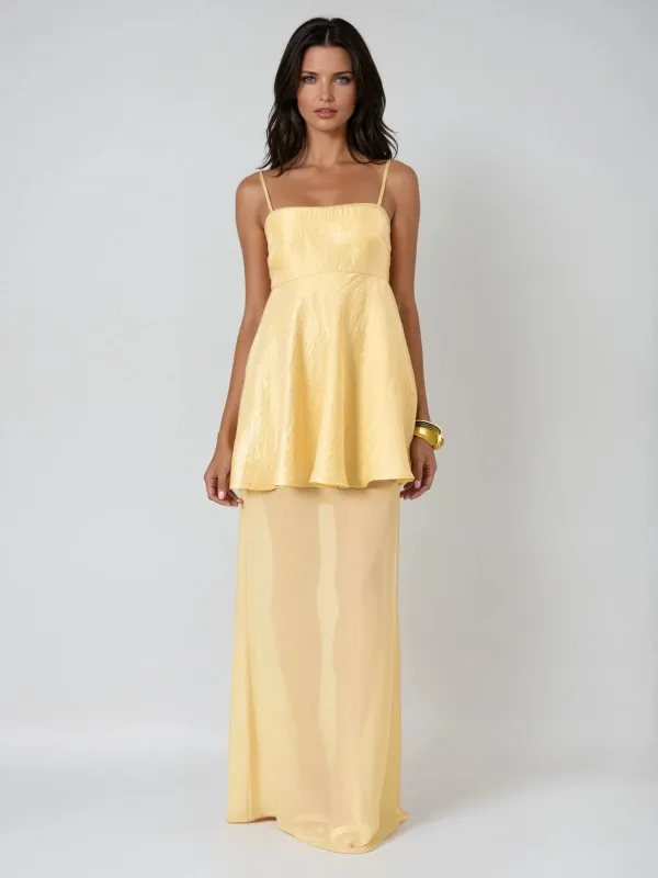 Vaeltrix Spaghetti Mesh Maxi Dress sold by Mew Mews