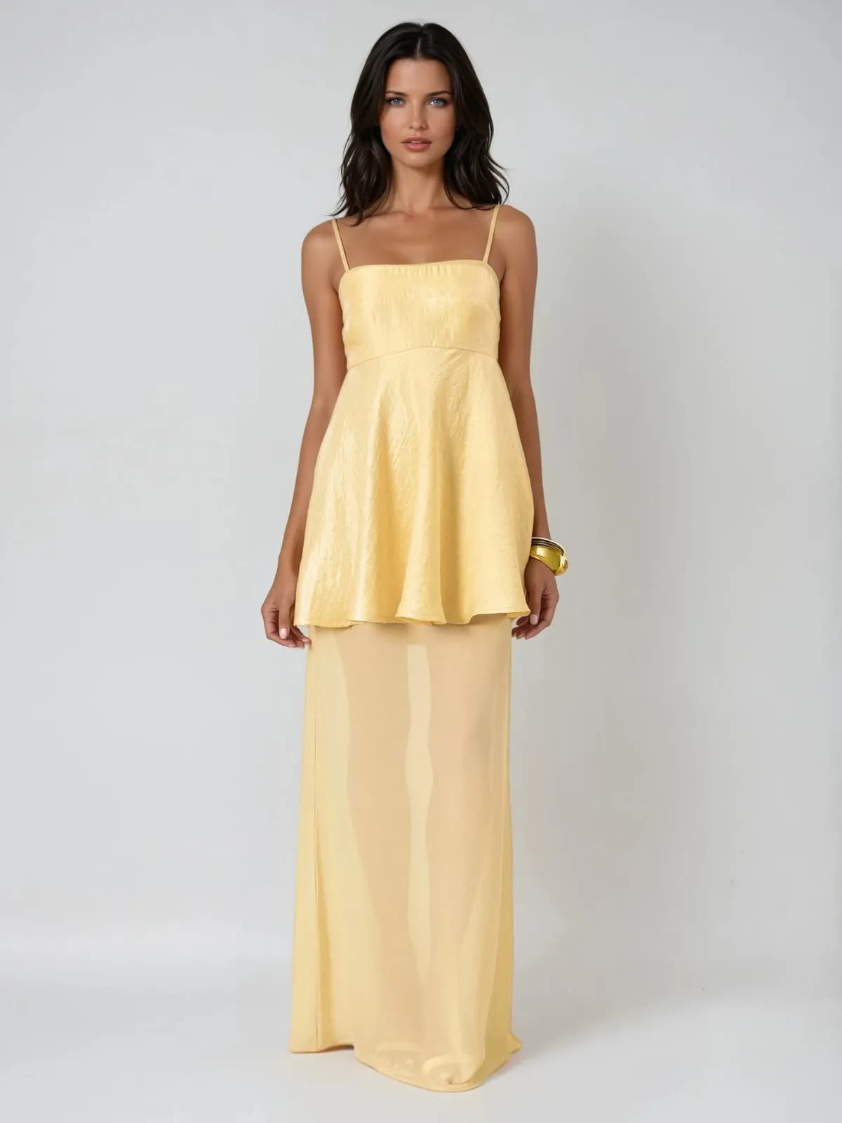 Vaeltrix Spaghetti Mesh Maxi Dress sold by Mew Mews