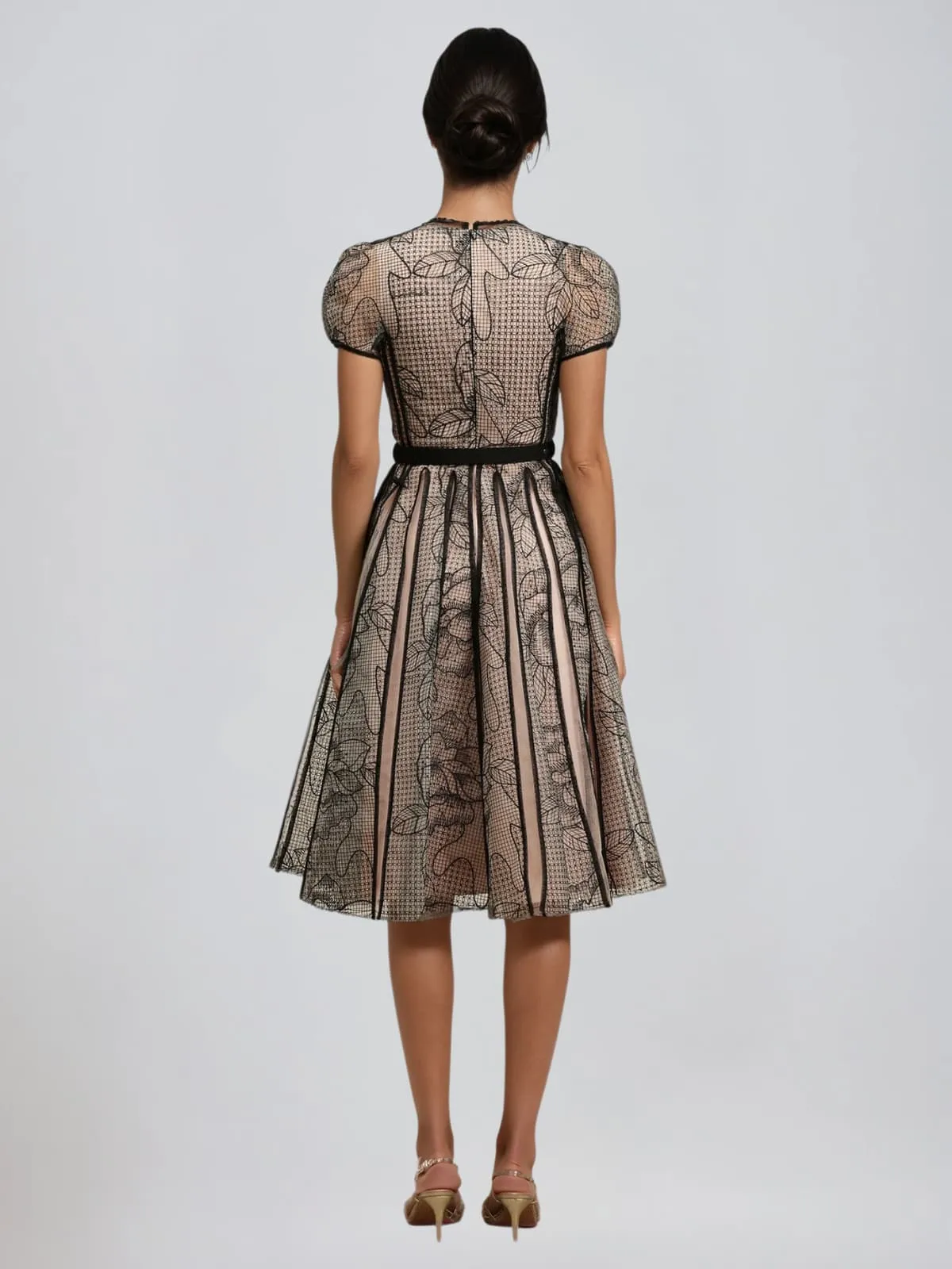 Rhaxma Floral Embroidered Midi Dress sold by Mew Mews product image thumbnail 4