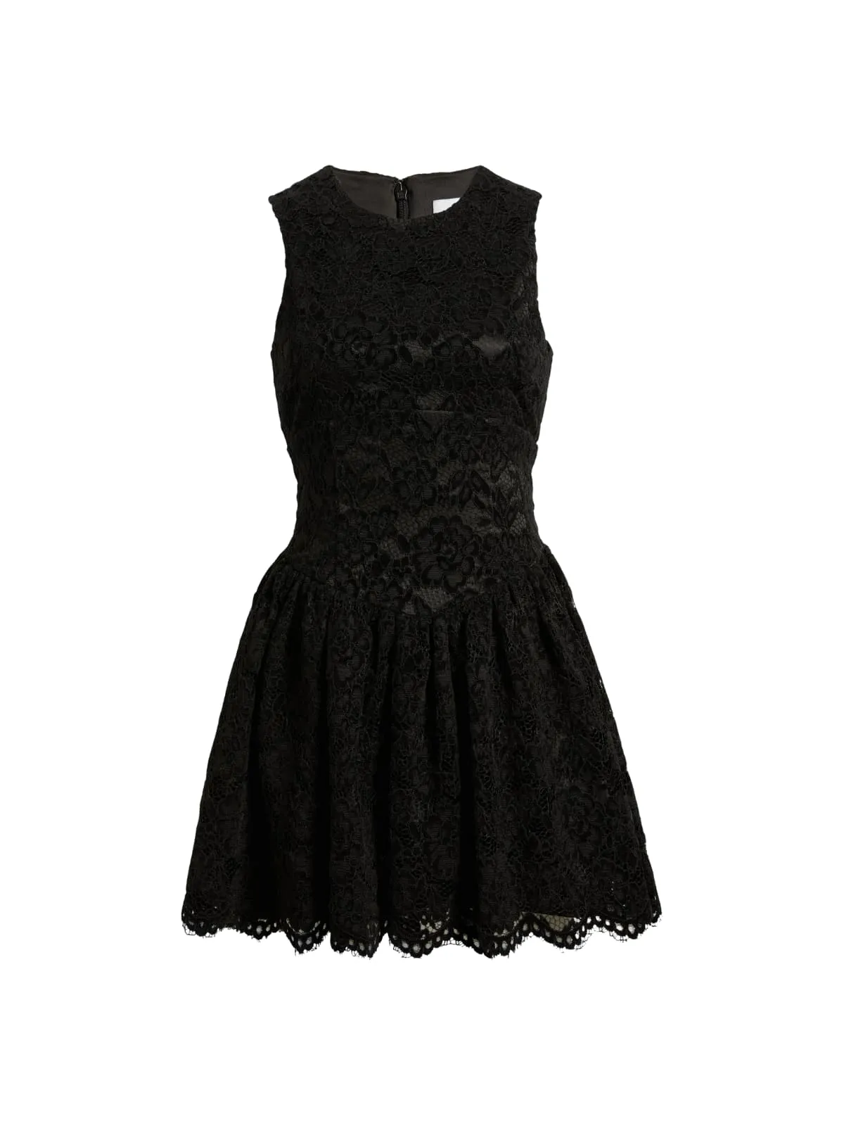 Cyria Sleeveless Embroidered Mini Dress In Black sold by Mew Mews product image thumbnail 4
