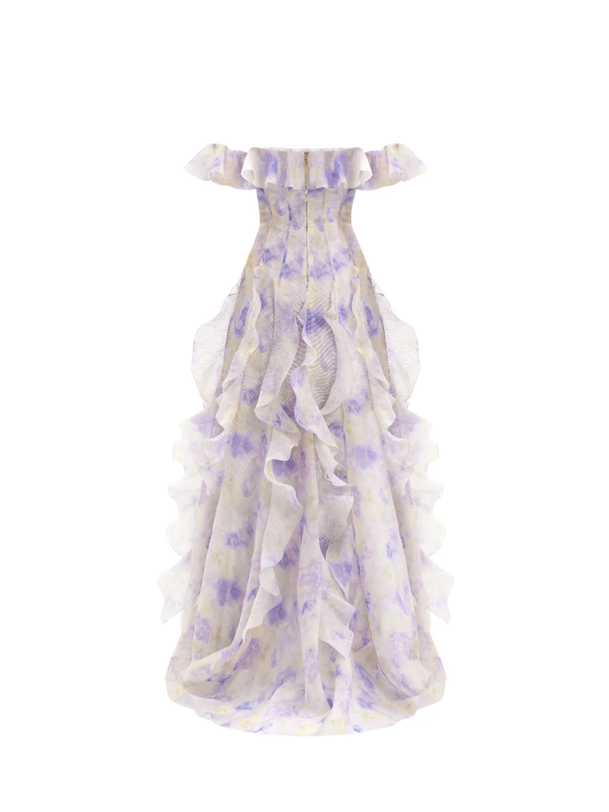 Cedron Off Shoulder Floral Ruffle Maxi Dress sold by Mew Mews product image thumbnail 5