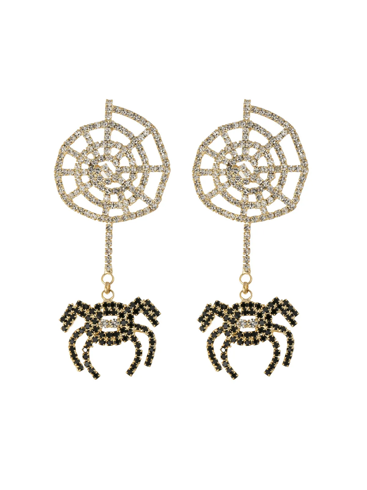 Oryndel Cobweb Rhinestone Earrings sold by Mew Mews