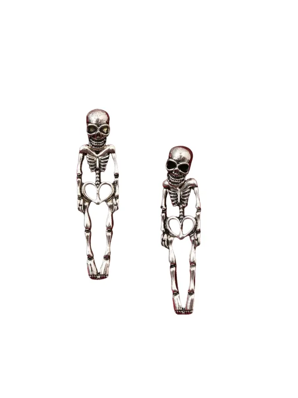 Paitalyi Skeleton Drop Earrings made by Mew Mews