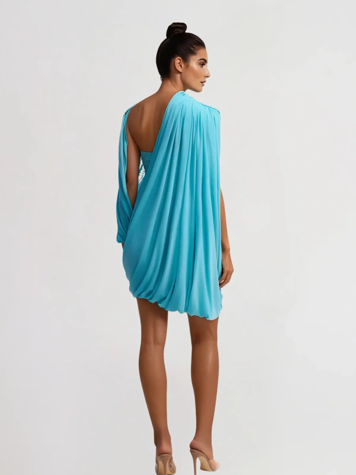 Caelen Shawl Ruched Skirt Set sold by Mew Mews product image thumbnail 4