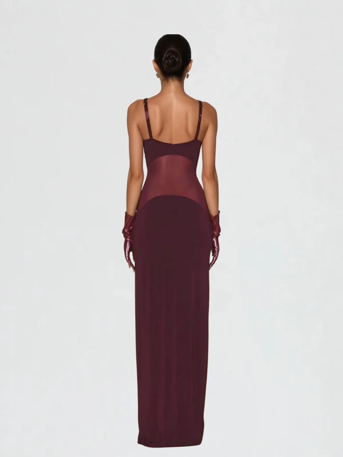 Uaelyara Spaghetti See Through Maxi Dress sold by Mew Mews product image thumbnail 3