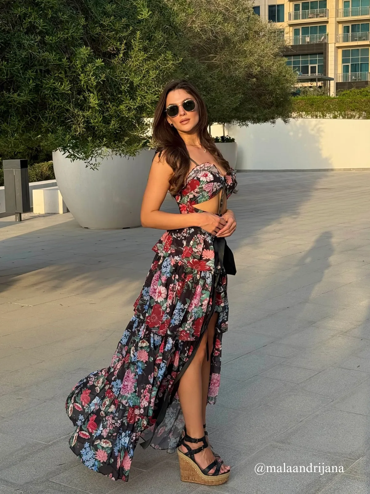 Nalima Floral Printed Skirt Set sold by Mew Mews product image thumbnail 3