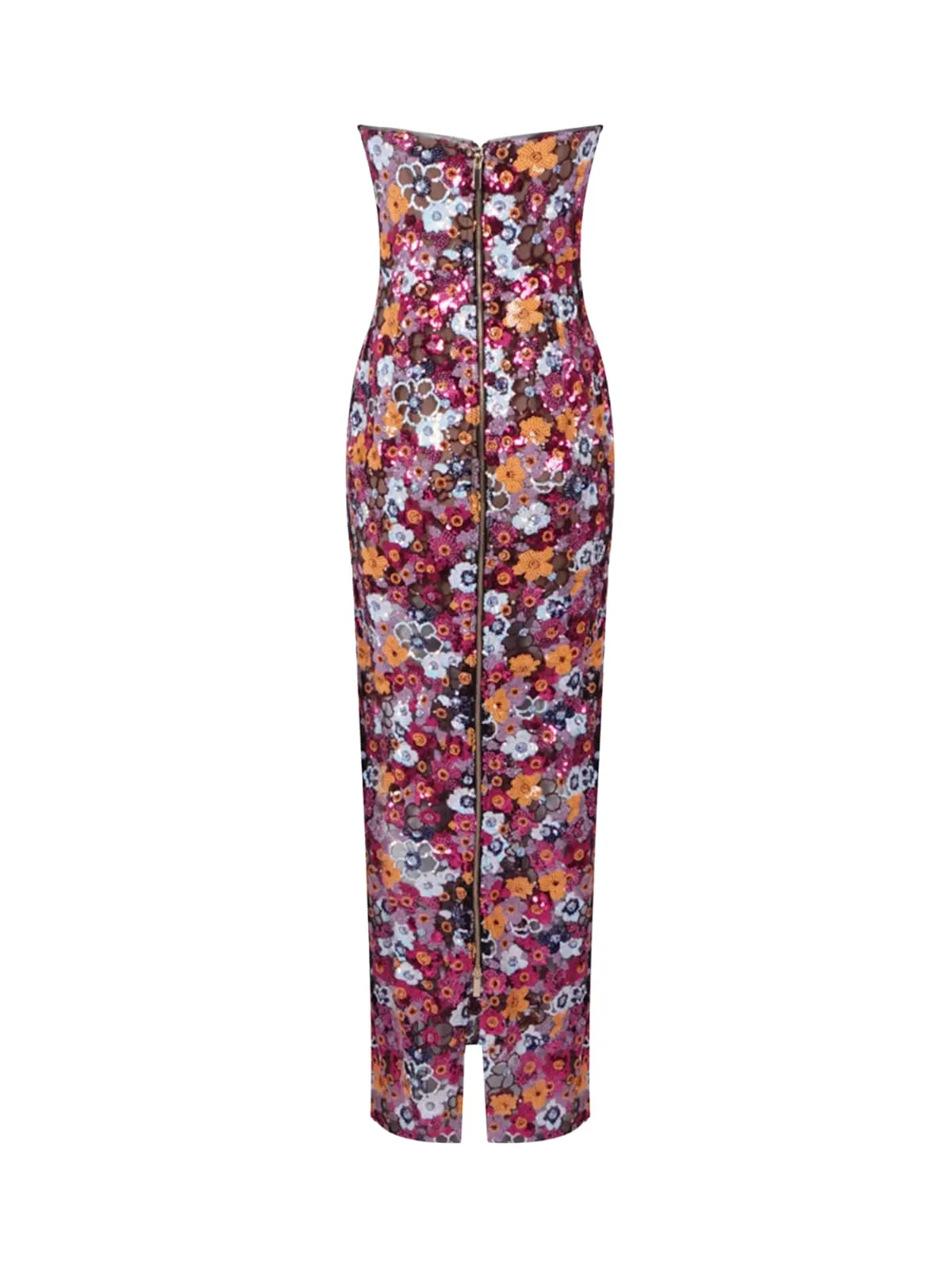 Caldrek Strapless Flower Sequin Maxi Dress sold by Mew Mews product image thumbnail 3