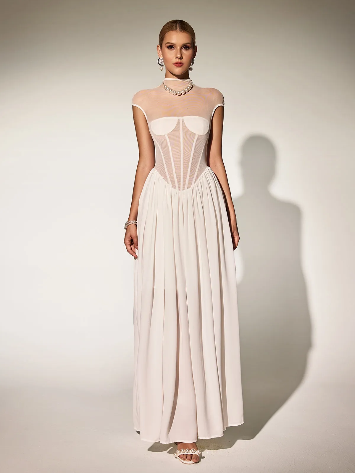 Karam Sleeveless Corset Maxi Dress sold by Mew Mews product image thumbnail 2