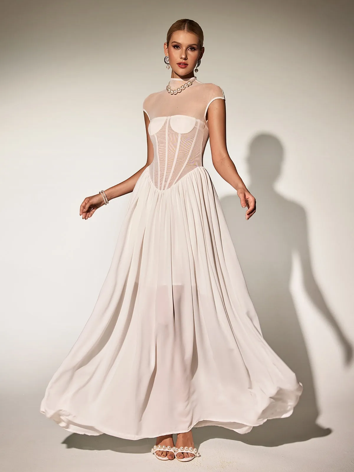 Karam Sleeveless Corset Maxi Dress sold by Mew Mews