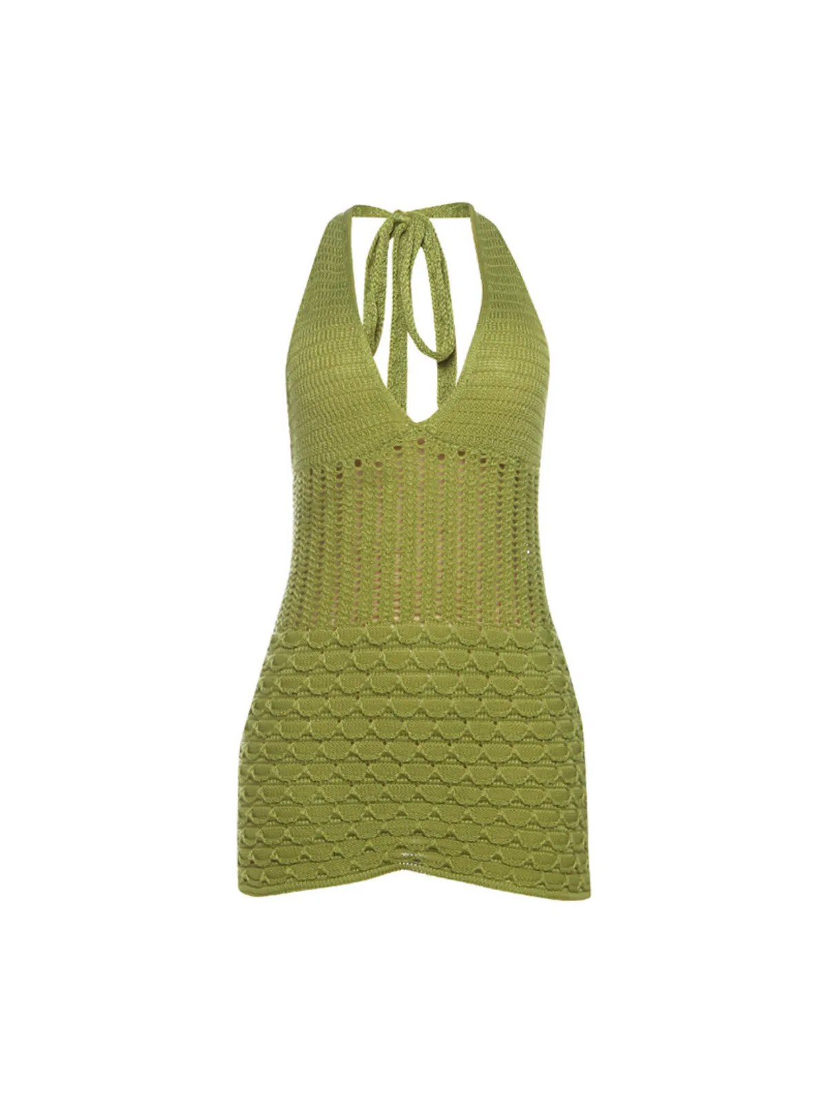 Lavada Halterneck Knitted Mini Dress sold by Mew Mews product image thumbnail 5