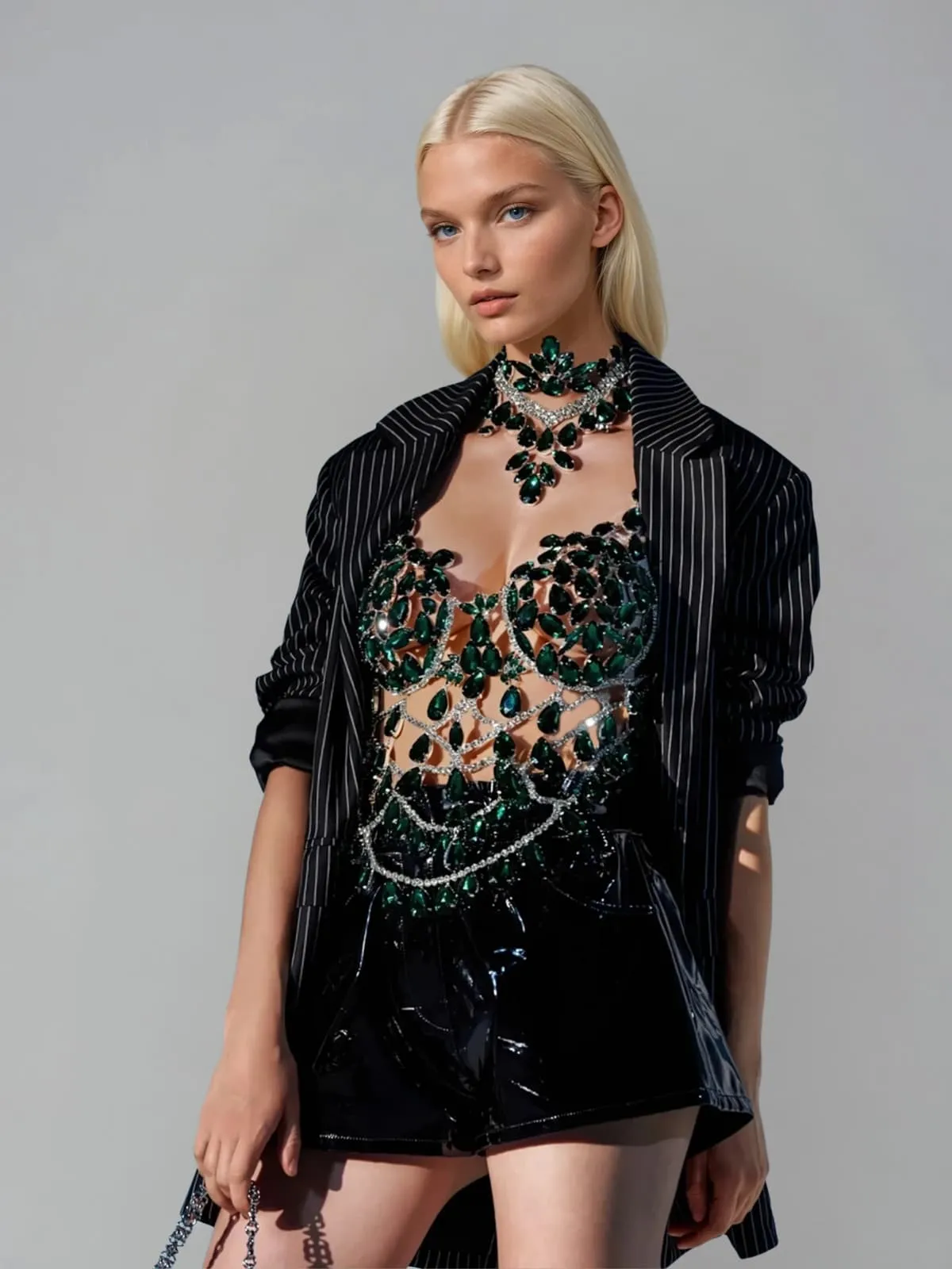 Uzvara Crystal Beaded Bralette sold by Mew Mews product image thumbnail 3