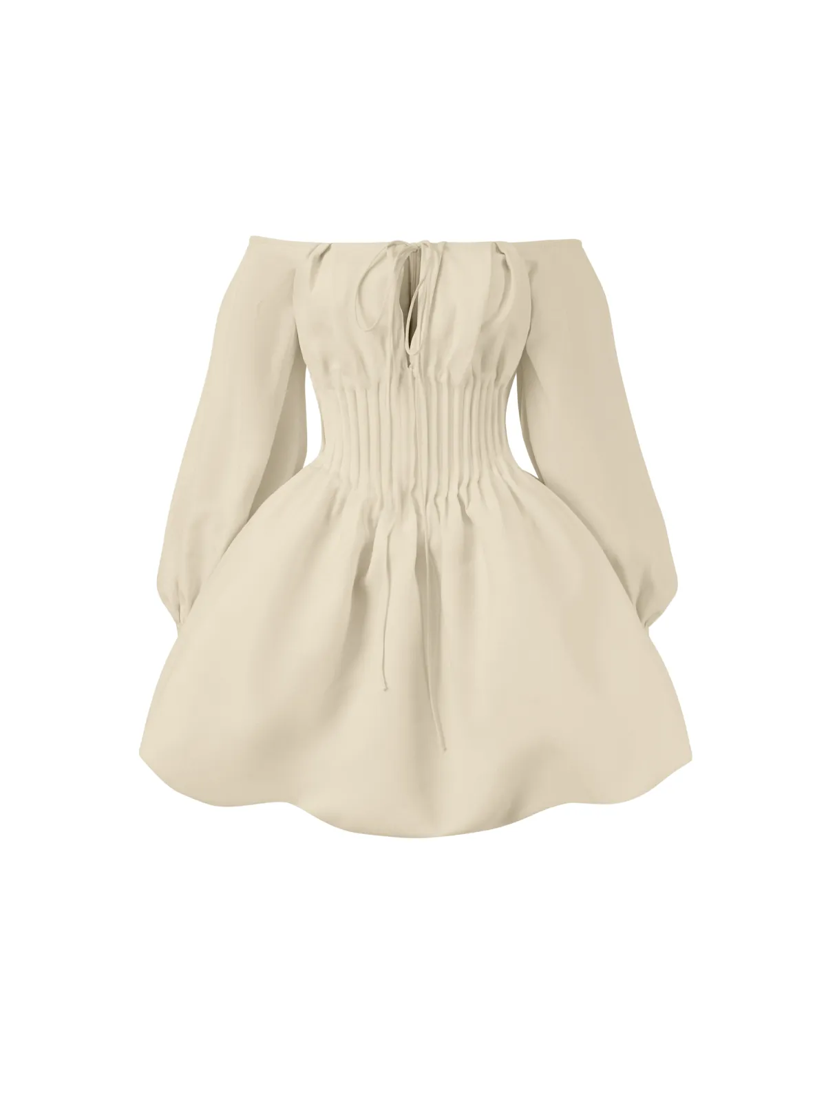 Velthar Off Shoulder Ruched Mini Dress sold by Mew Mews product image thumbnail 4