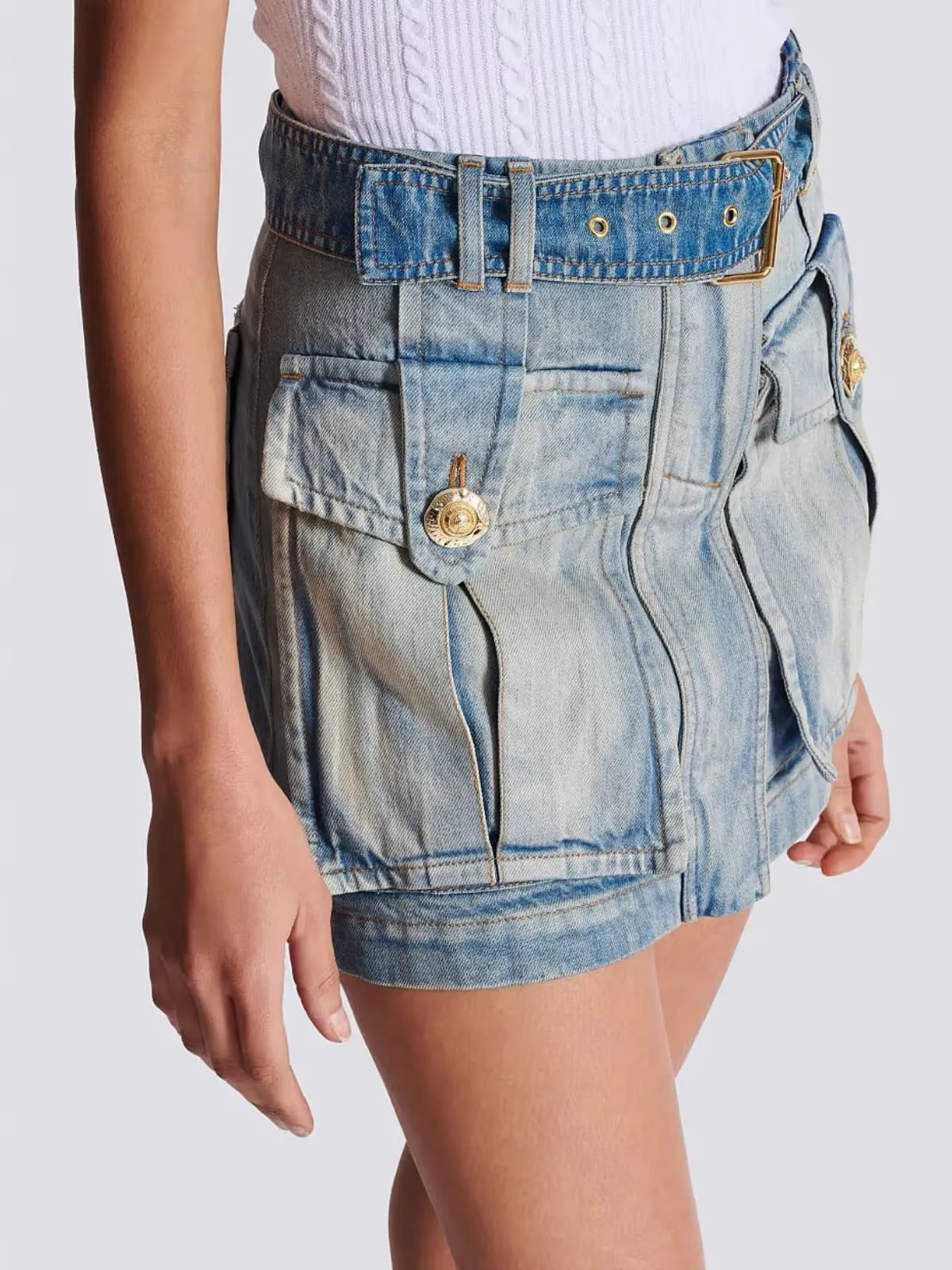 Yulian Denim Skirt sold by Mew Mews product image thumbnail 4