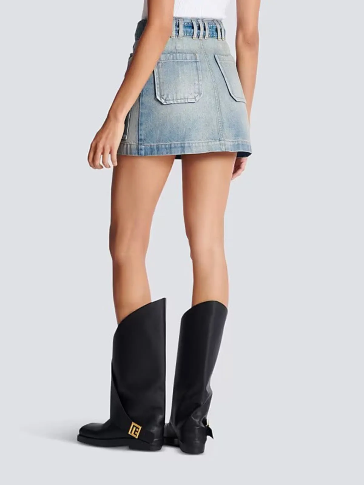 Yulian Denim Skirt sold by Mew Mews product image thumbnail 5