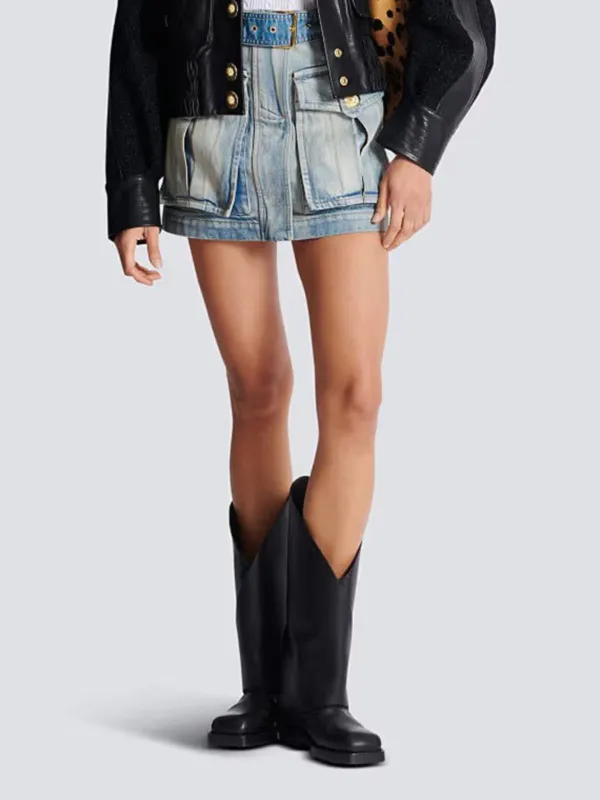 Yulian Denim Skirt sold by Mew Mews