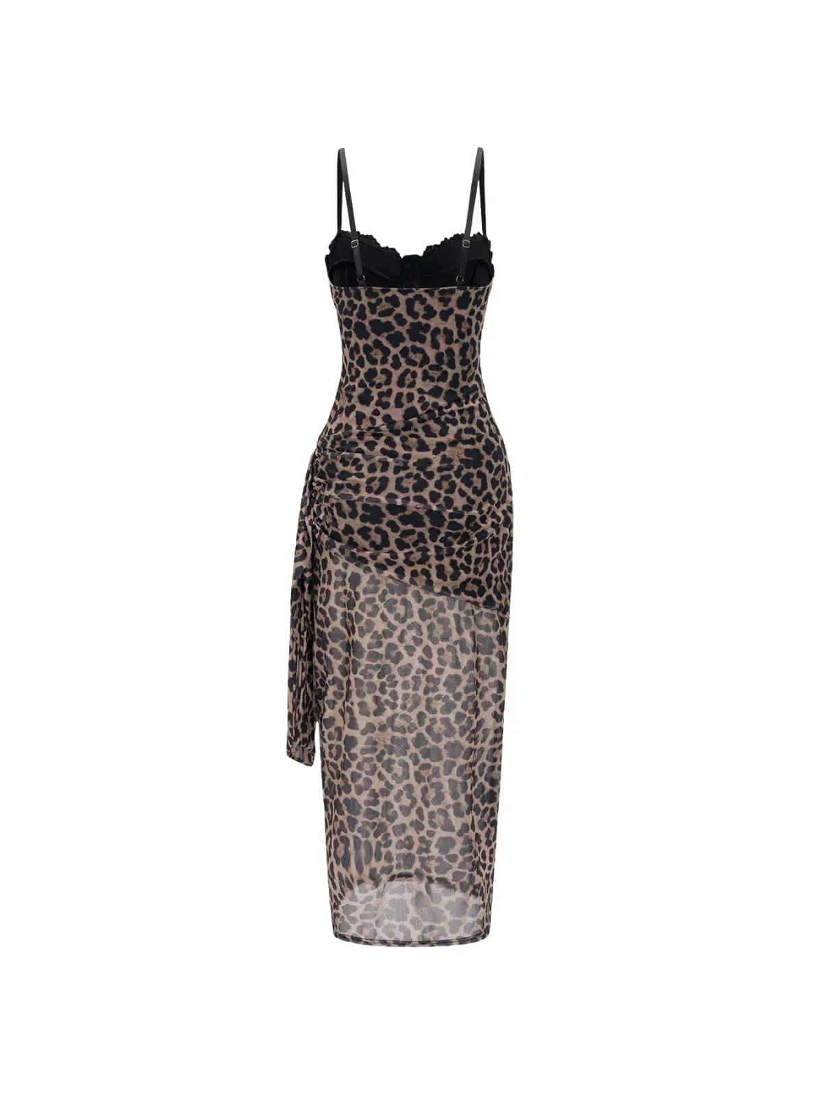 Xanriel Spaghetti Leopard Lace Maxi Dress sold by Mew Mews product image thumbnail 4