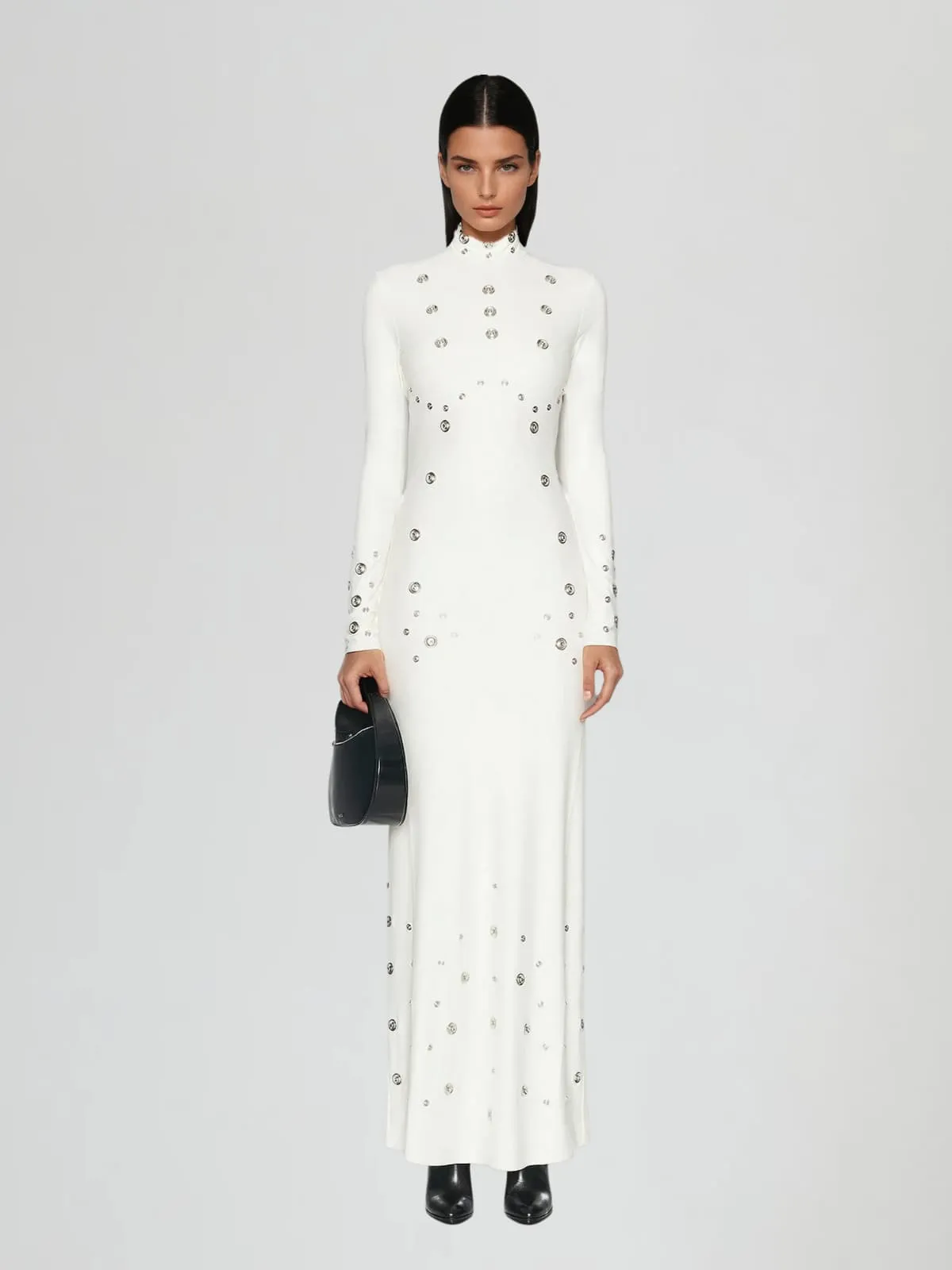 Wyzgul High Neck Maxi Dress sold by Mew Mews