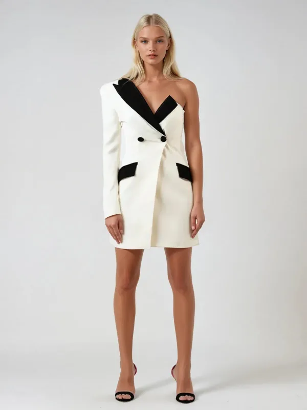 Asterin One Shoulder Mini Dress sold by Mew Mews