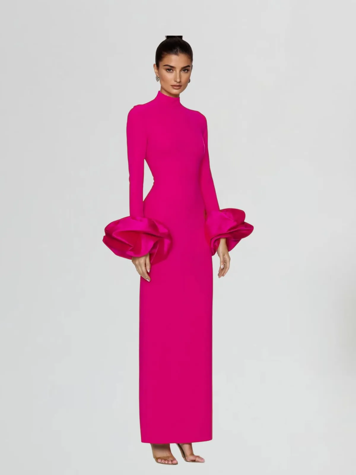 Marinus High Neck Flower Maxi Dress sold by Mew Mews product image thumbnail 2