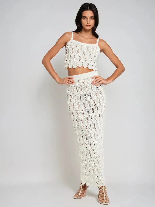 Wraena Cochet Skirt Set sold by Mew Mews