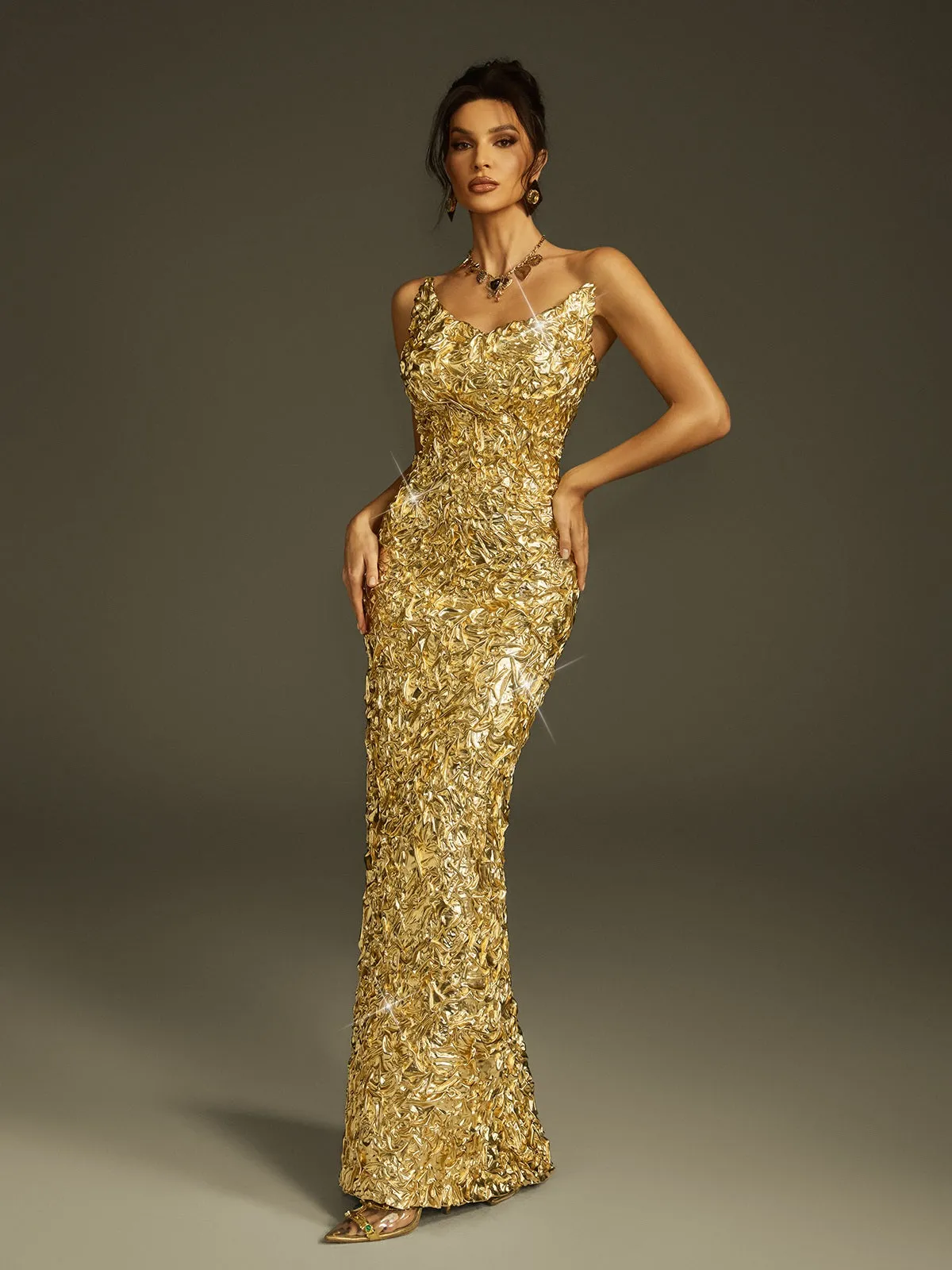 Zyrra Strapless Lace Up Split Maxi Dress sold by Mew Mews product image thumbnail 2