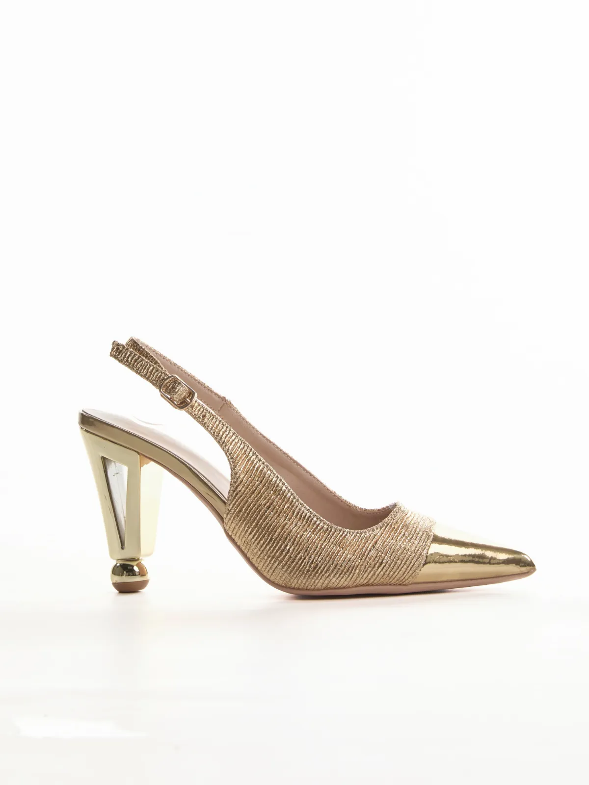 Loften Lustre Gold Heels sold by Mew Mews product image thumbnail 3