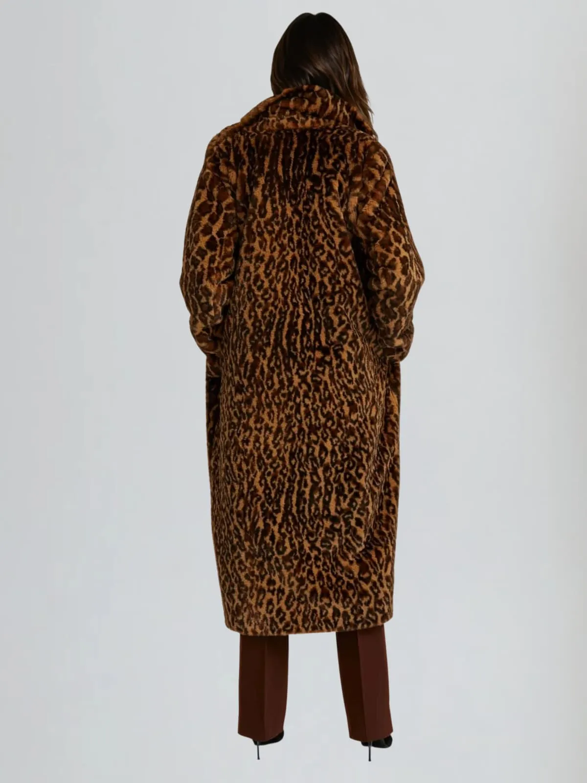 Lotan Leopard Faux Fur Coat sold by Mew Mews product image thumbnail 4
