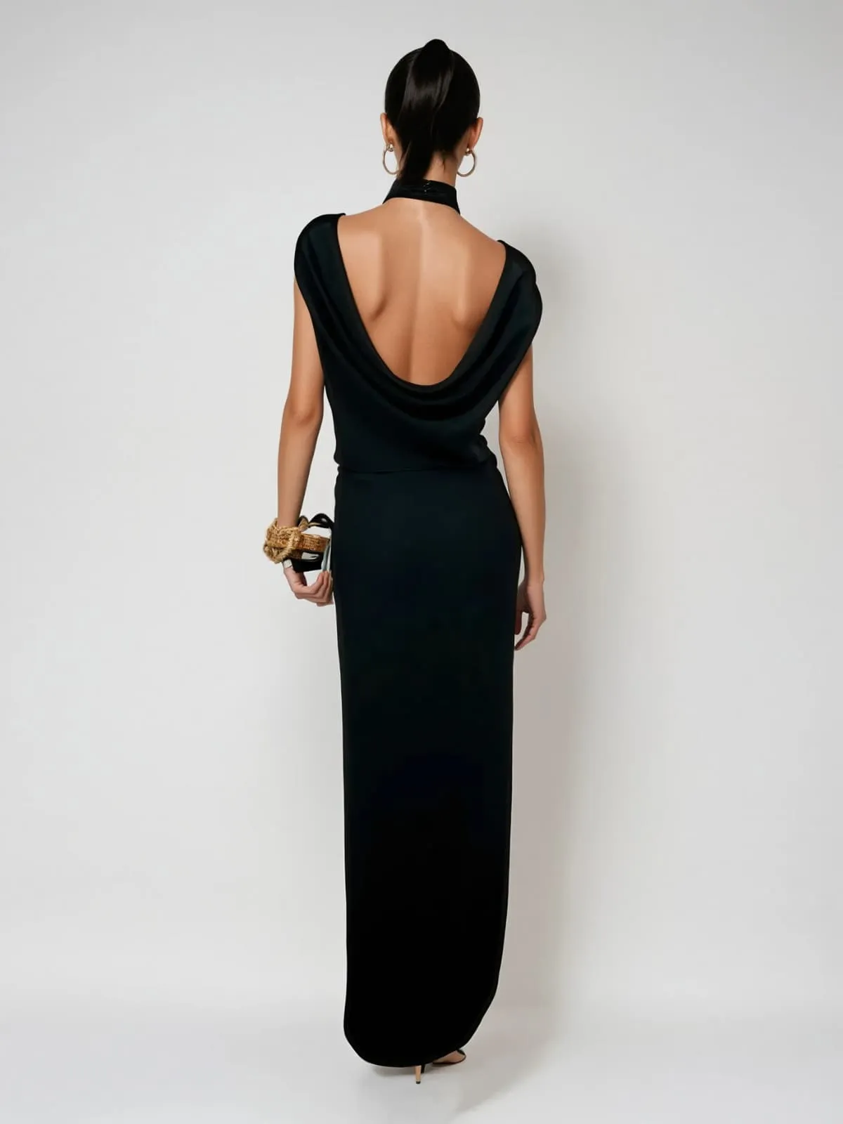 Augustine Halterneck Twisted Split Skirt Set sold by Mew Mews product image thumbnail 2