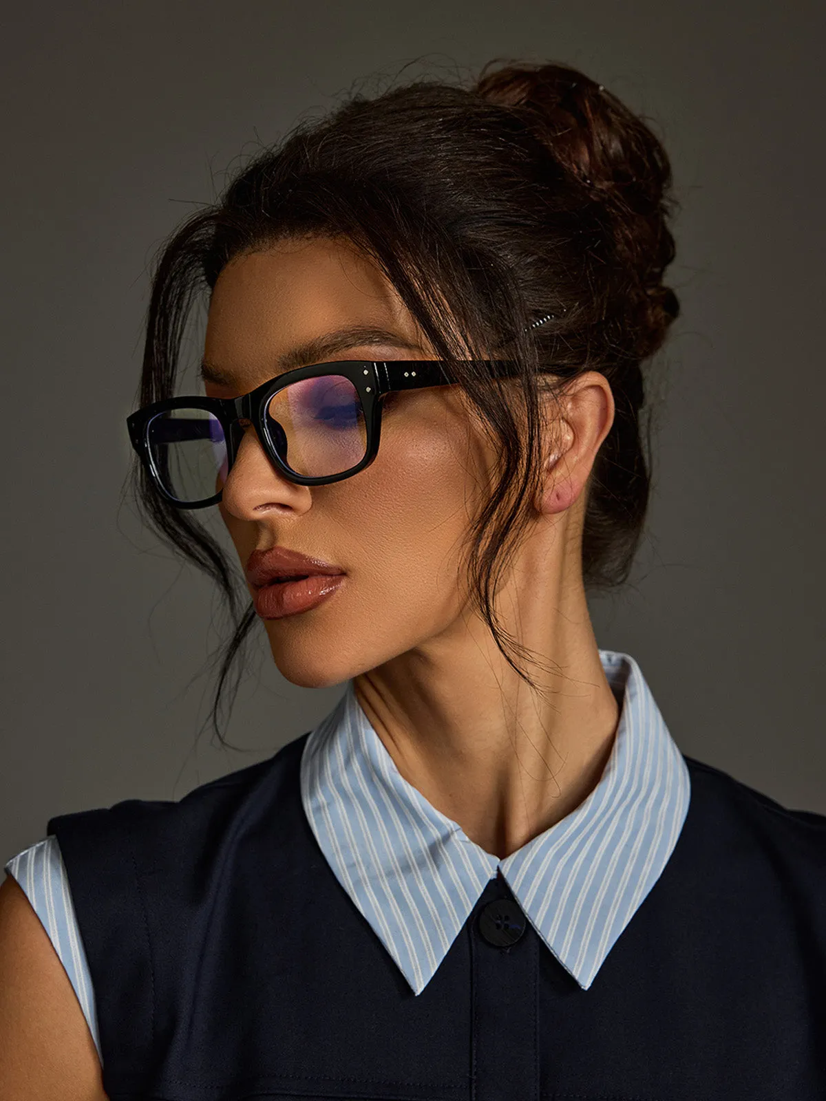 Lolotea Black Frame Glasses sold by Mew Mews product image thumbnail 4