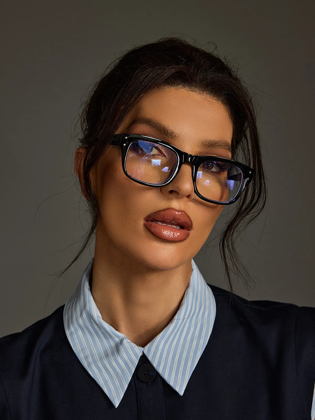 Lolotea Black Frame Glasses sold by Mew Mews product image thumbnail 5