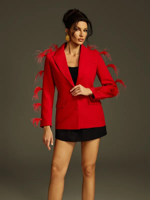 Quantum Feather Blazer sold by Mew Mews