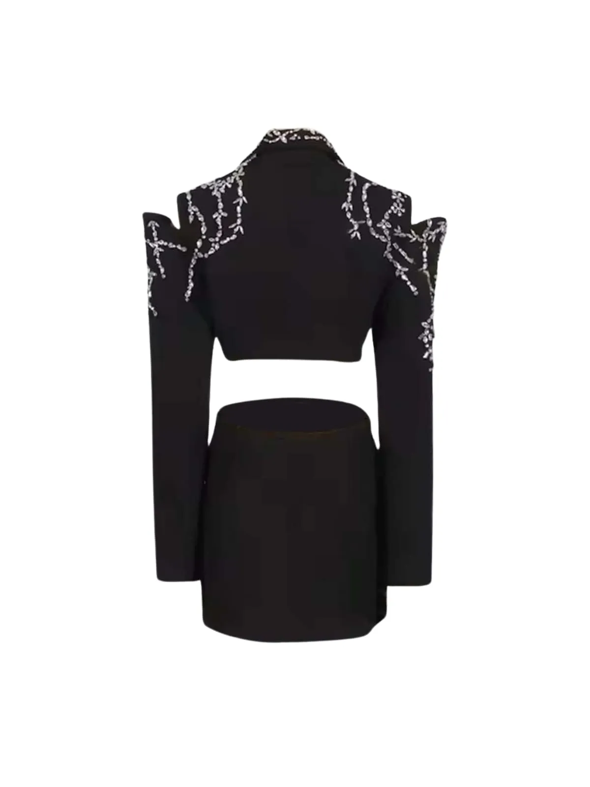 Caldera V Neck Crystal Cutout Blazer sold by Mew Mews product image thumbnail 5