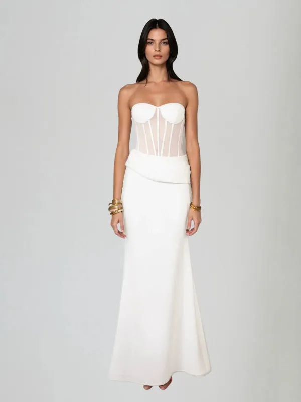 Dendrion Corset Strapless Mesh Skirt Set sold by Mew Mews