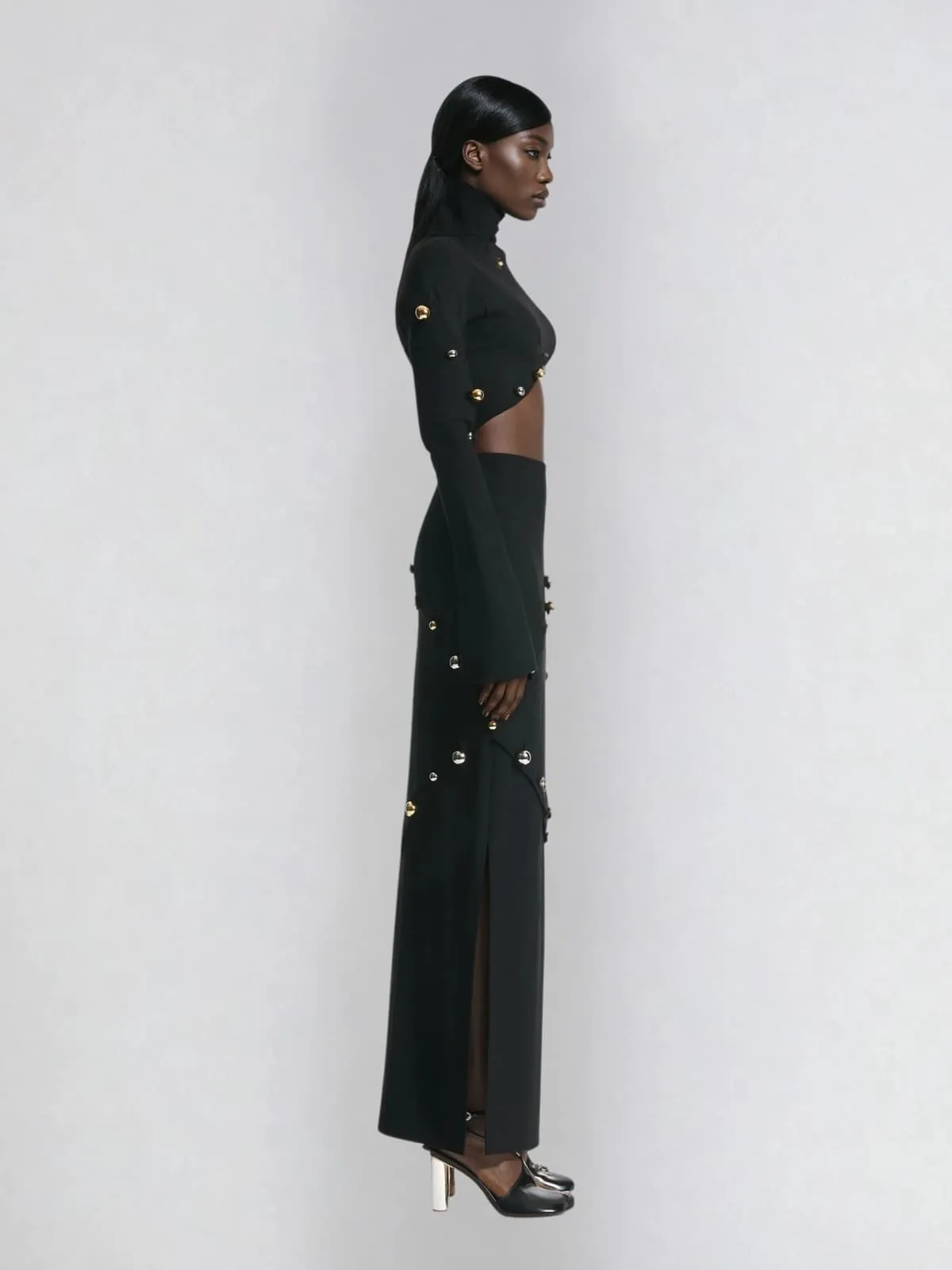Carinae High Neck Split Skirt Set sold by Mew Mews product image thumbnail 3