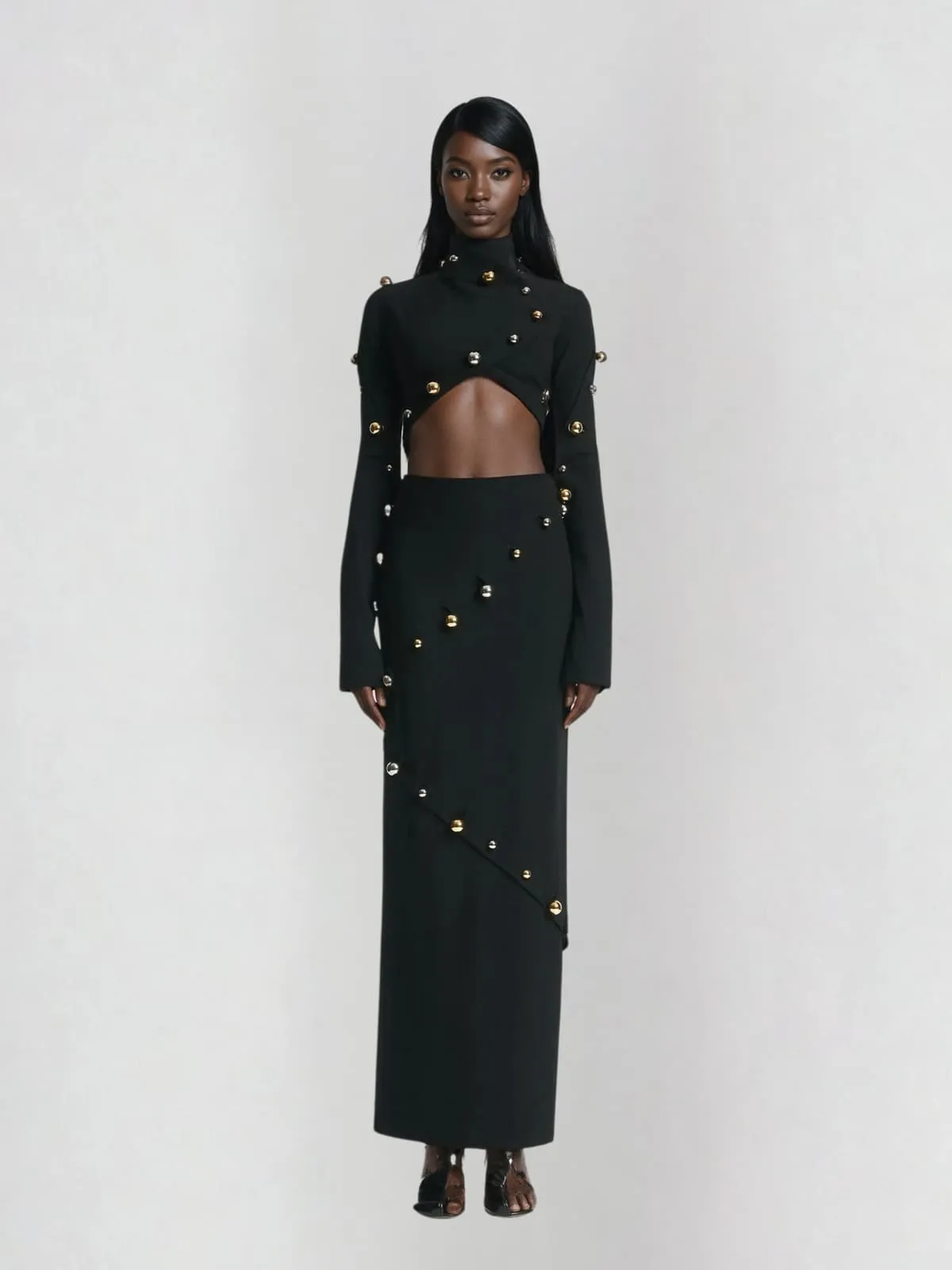 Carinae High Neck Split Skirt Set sold by Mew Mews