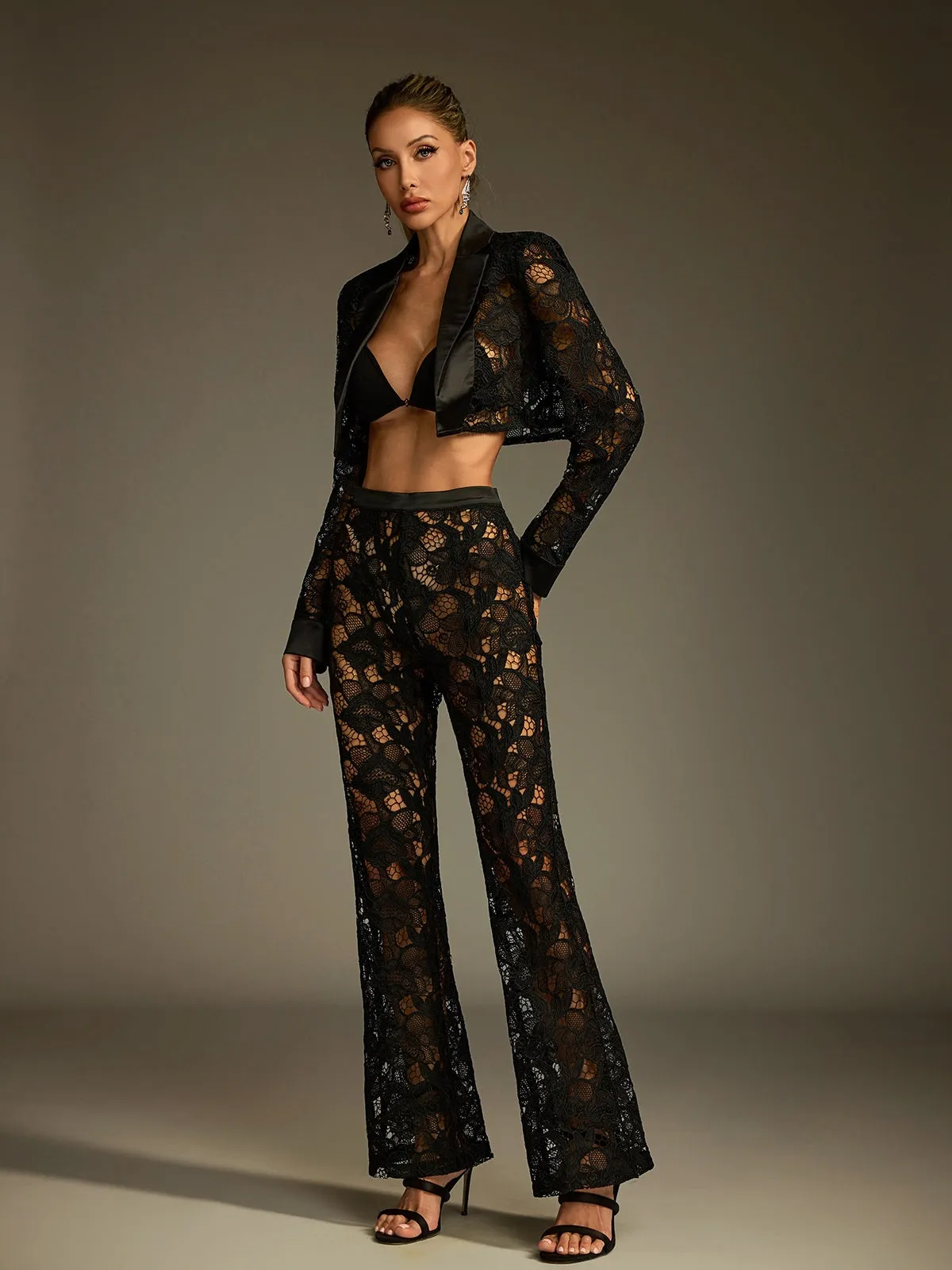 Lyronth Long Sleeve Lace Pants Set sold by Mew Mews product image thumbnail 5