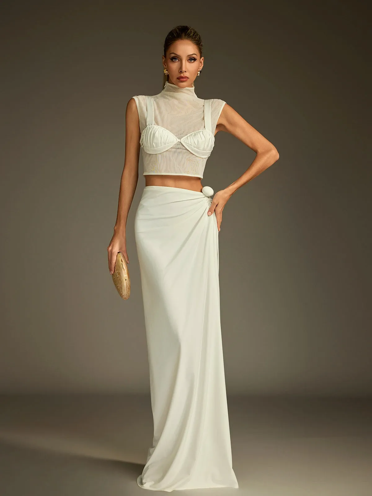 Sexmir High Neck Skirt Set sold by Mew Mews