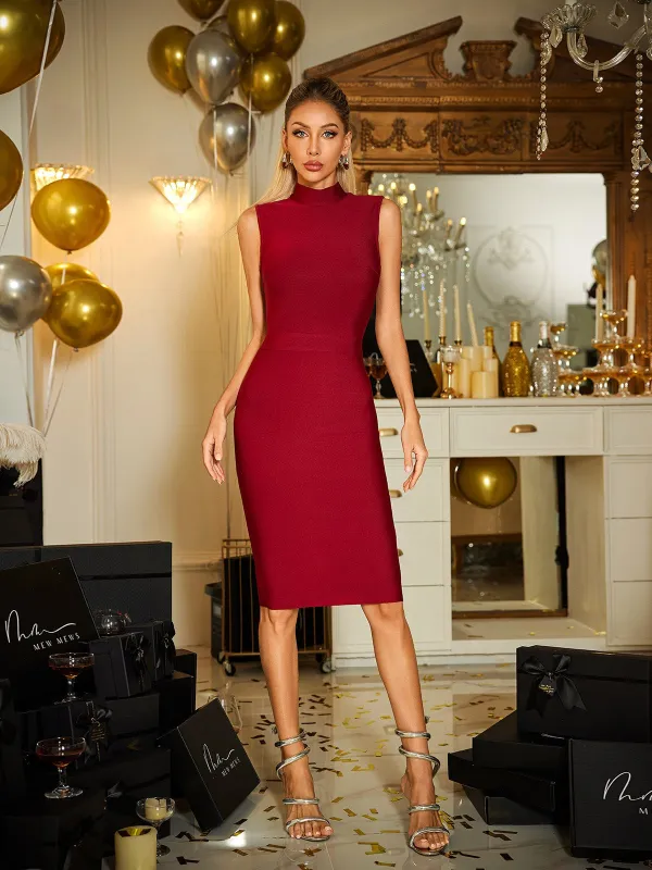 Cragnar Sleeveless Bandage Midi Dress sold by Mew Mews