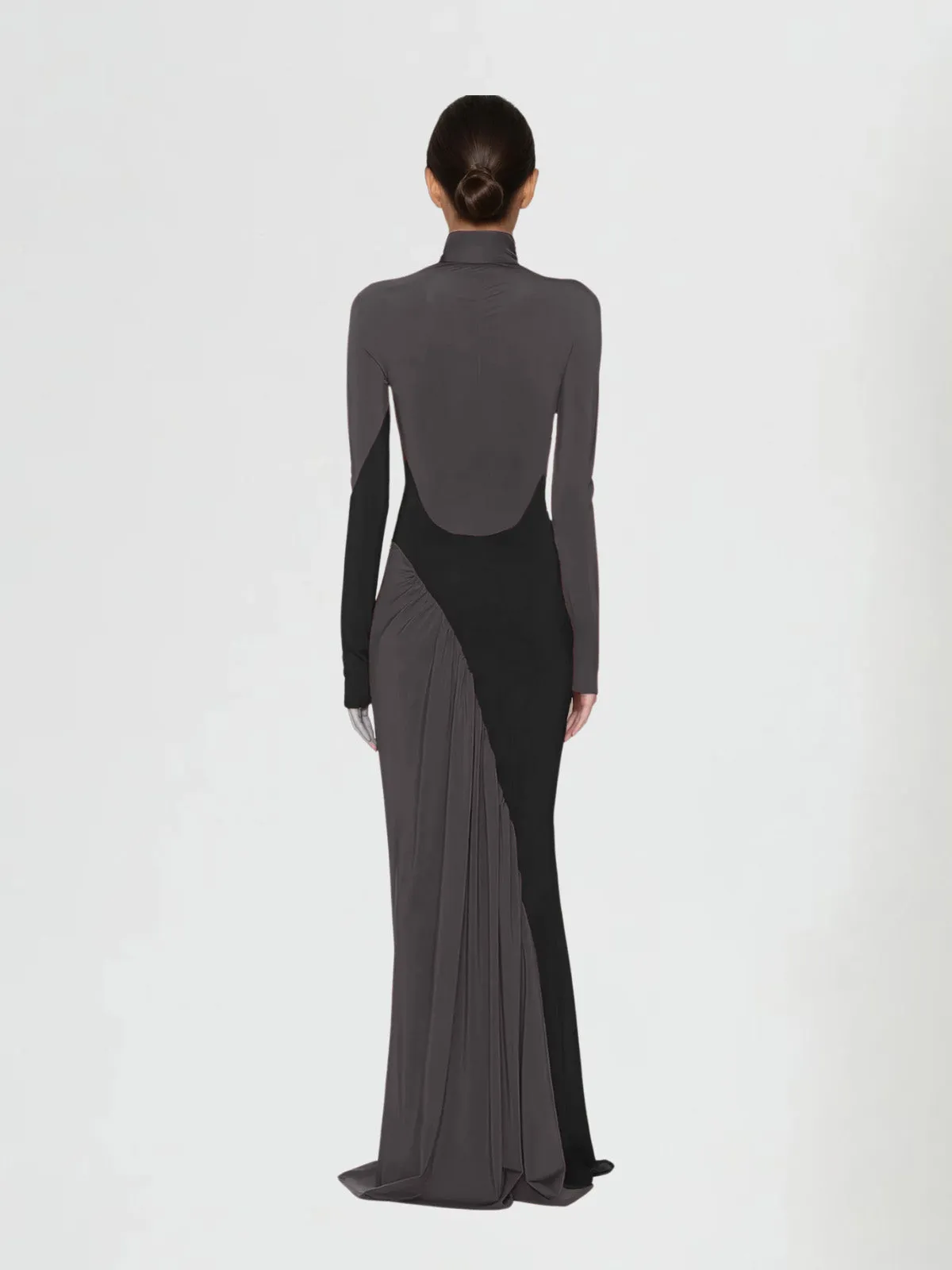 Laurice High Neck Maxi Dress In Coffee sold by Mew Mews product image thumbnail 5